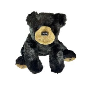 The Bearington Collection Black Bear Stuffed Animal Plush Large Size